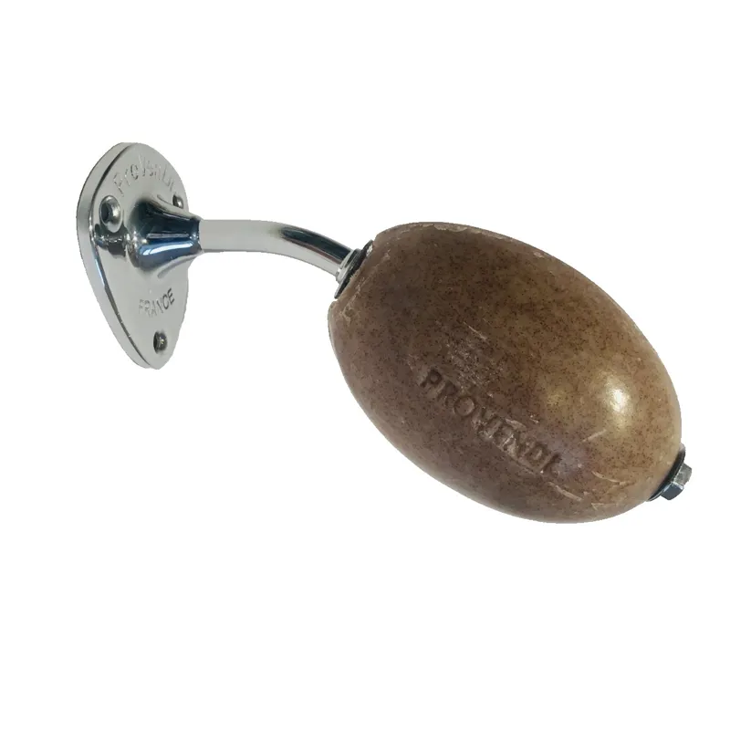 Provendi Wall Mounted Rotating Soap Holder with Exfoliating Cedar Soap